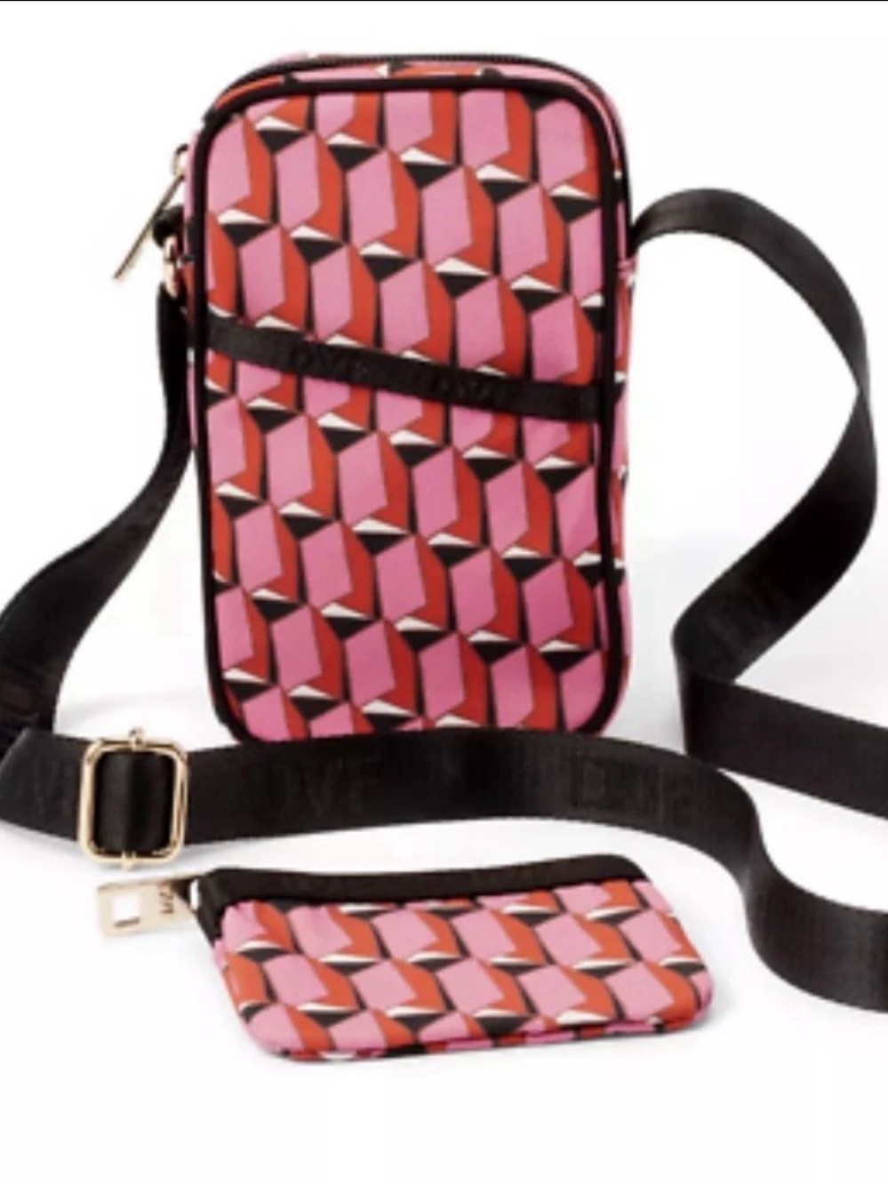 Diane Von Furstenberg Cellphone Adjustable Shoulder Strap Crossbody